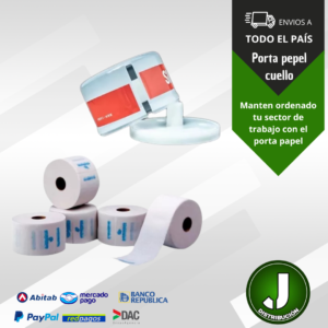 Porta papel de cuello