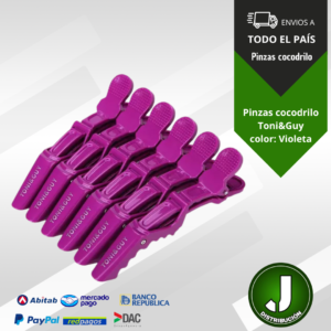 Pinzas cocodrilo Toni&Guy // Color Violeta