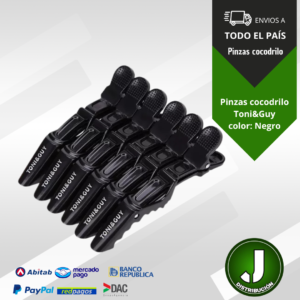 Pinzas cocodrilo Toni&Guy // Color Negro