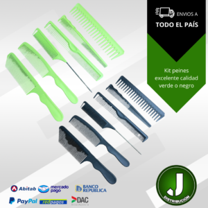 Kit de peines verde o negro