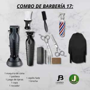 Combo de barbería Kemei 17