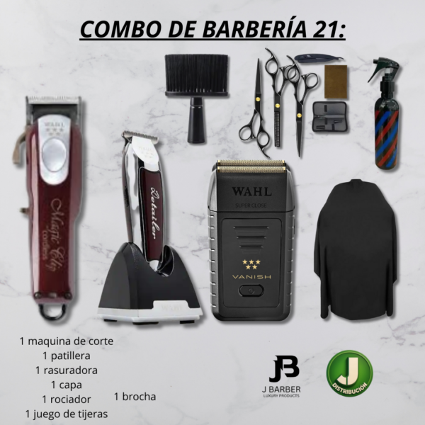 Combo de barberia Wahl 21
