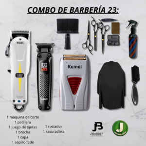 Combo de Barbería Wahl VGR y Kemei 23
