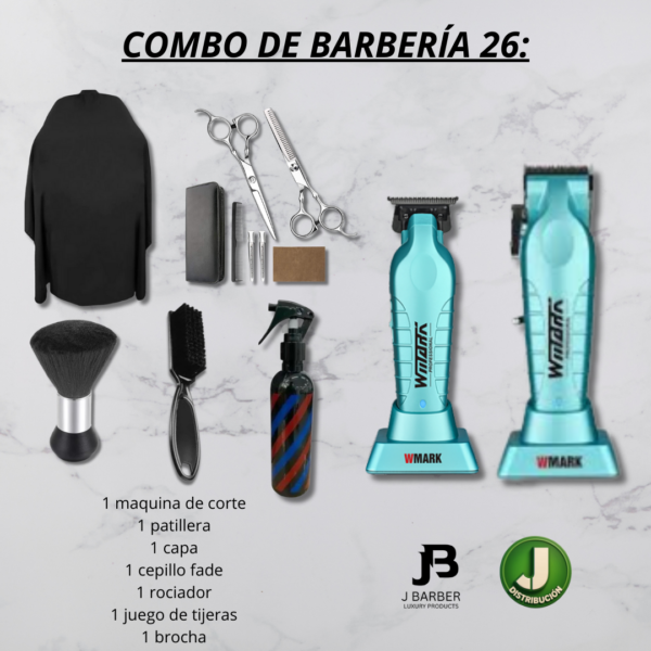 Combo de Barbería Wmark 26
