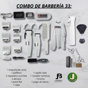 Combo de barbería Wmark 33