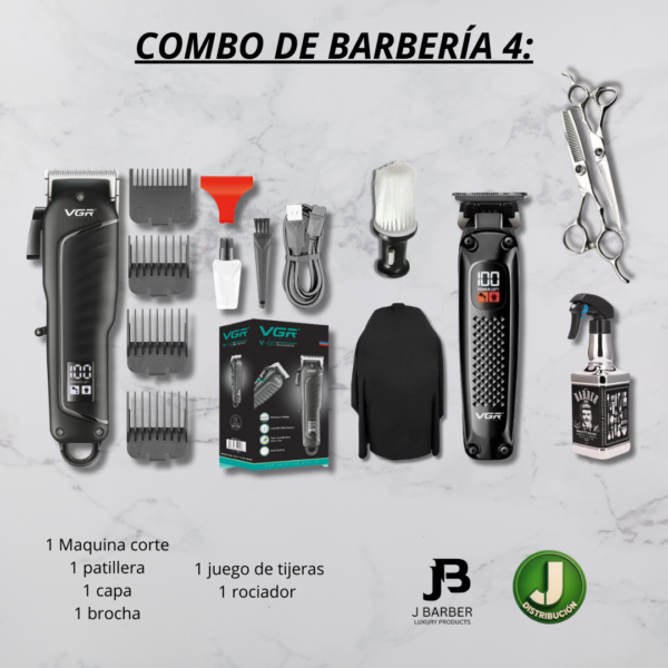 Combo de barbería VGR 4