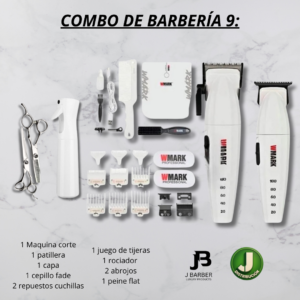 Combo de barbería Wmark 9